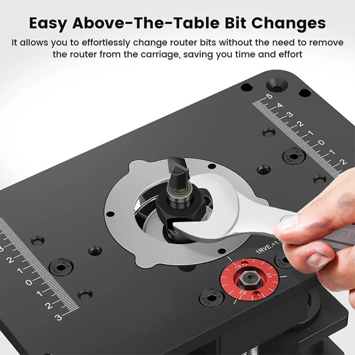 Atyhao ルーターリフティングシステムアップグレードされた3ピースインサートリングワークテーブルリフティングキット、さまざまなル