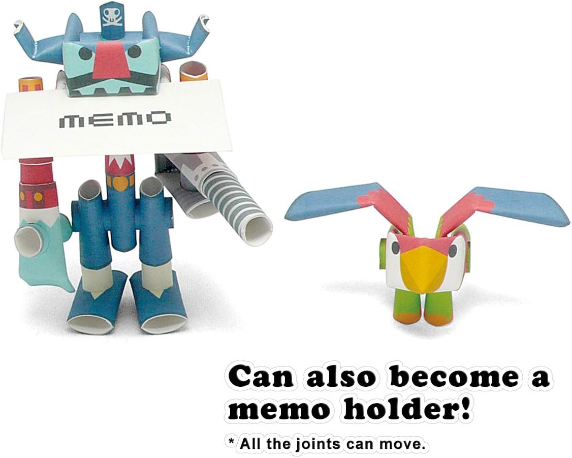 PIPEROID Captain Drill & Repeat Pirate & Partner - Japanese 3D Paper Puzzle DIY Robot kit for Kids and Origami Kit for Adults : Takashi Tsunoda: Toys & Games