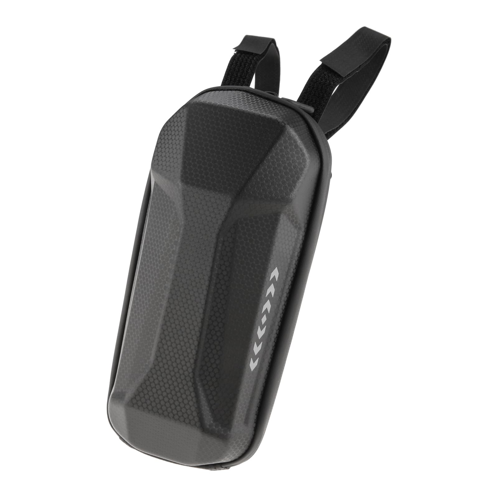 Jawihito 2L Scooter Front Storage Case, Electric Scooter Hard Shell Waterproof Bag, Large Tube Handlebar Hanging Bag for Bicycle eScooter, PU+EVA