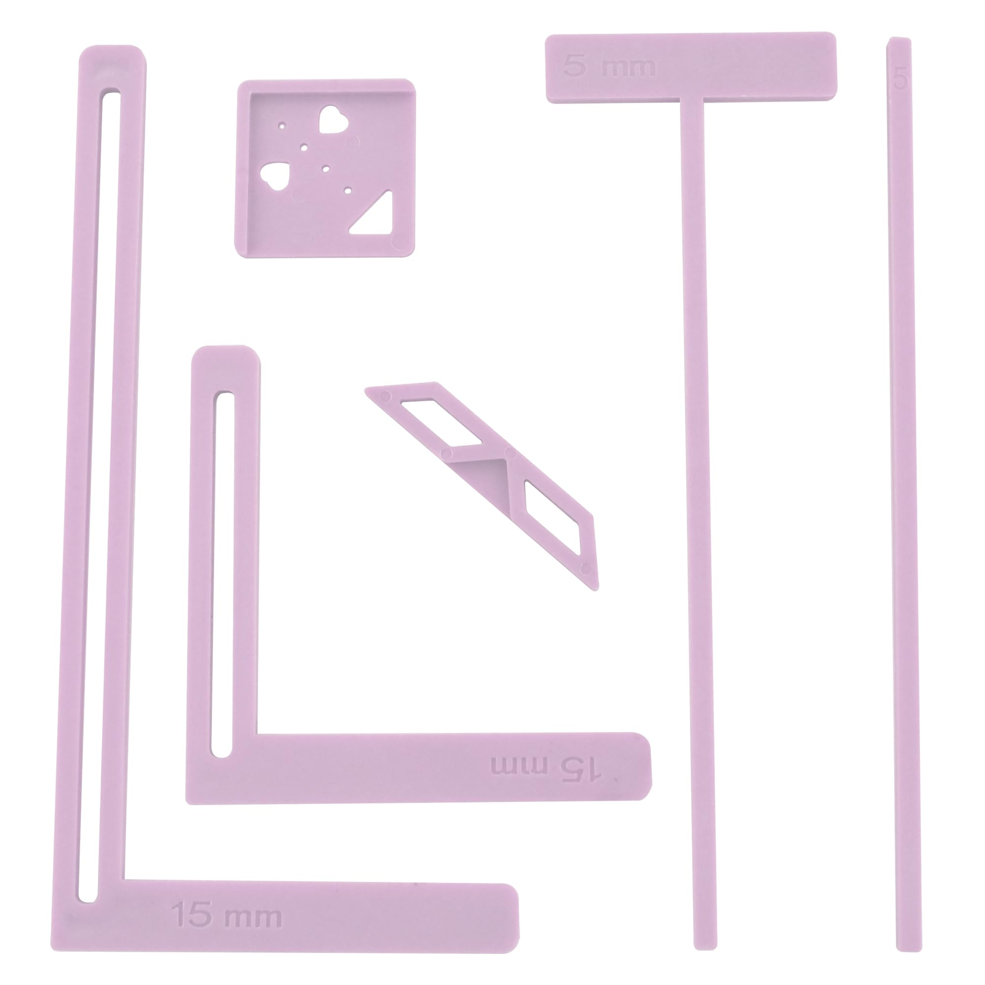 6Pcs Bookbinding Easy Scrapbooking Tool for Starter, Complete Great Stencils and Cutter Guide Kit Can Be Made Into Notebook Calender Junk Journal Handbook, 6pcs Light Purple
