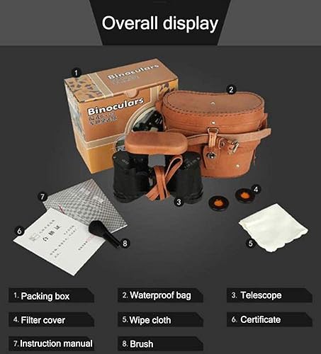 Miniatura 7 de Telescopio Binoculares para Exteriores Telescopio de Metal Militar HD Alta Potencia Visi243n Nocturna Profesional Bak4 Prism Lente Fmc Impermeable