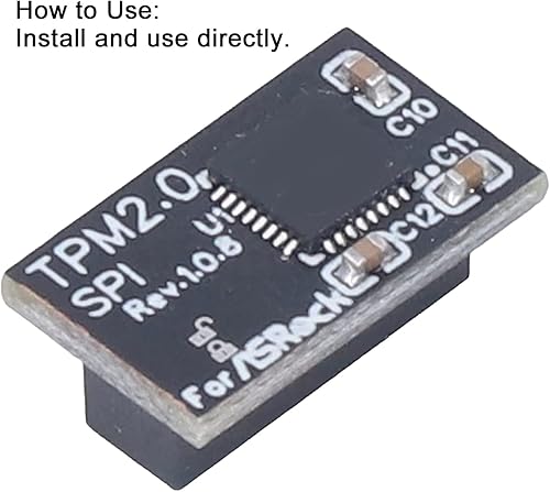 Miniatura 6 de Módulo, 14 Pin de Almacenamiento Seguro de Cifrado Módulo de Seguridad Tarjeta Remota para Asrock Motherboard, Módulo de Seguridad Componentes de