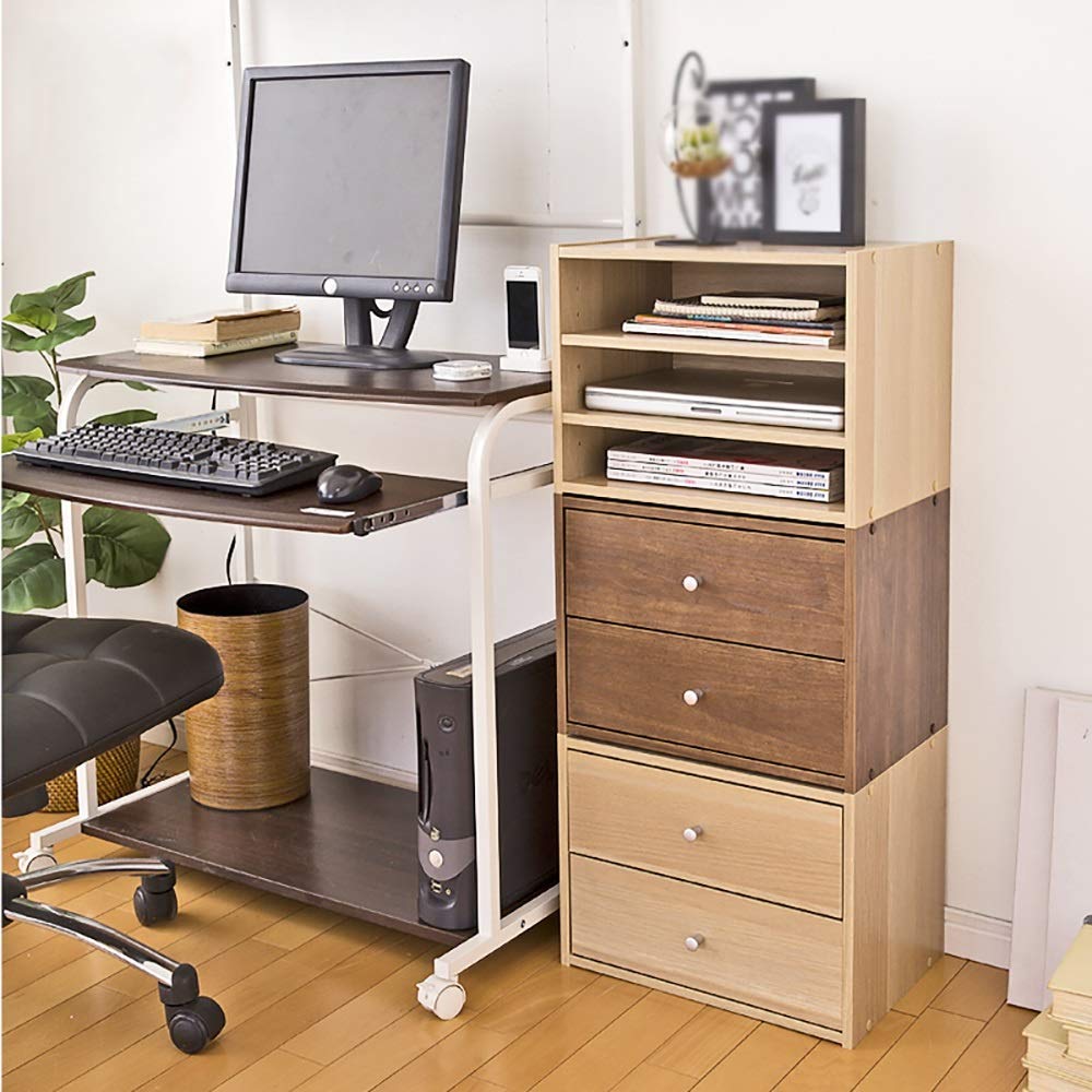 Casier de chambre à coucher MU armoire de stockage bois massif