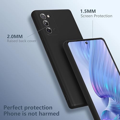 Miniatura 3 de Funda para Samsung Galaxy Note20, silicona líquida, delgada, suave TPU, protección de cuerpo completo, a prueba de golpes, para Galaxy Note20 de 6.7