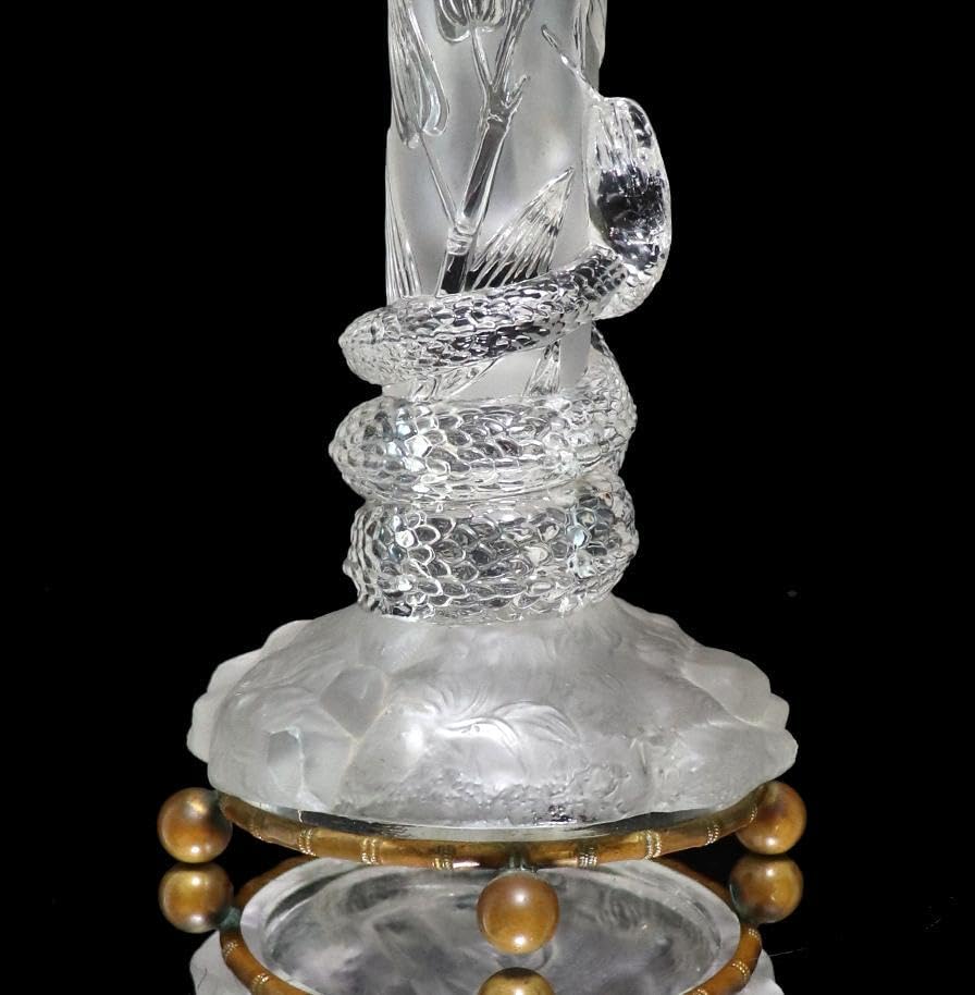 オールド・バカラ 1878年頃 ジャポニスム 花瓶 蛇と昆虫 ブロンズ装飾 Amazon.co.jp: オールドバカラ 1878年頃 ジャポニスム 花瓶 蛇と