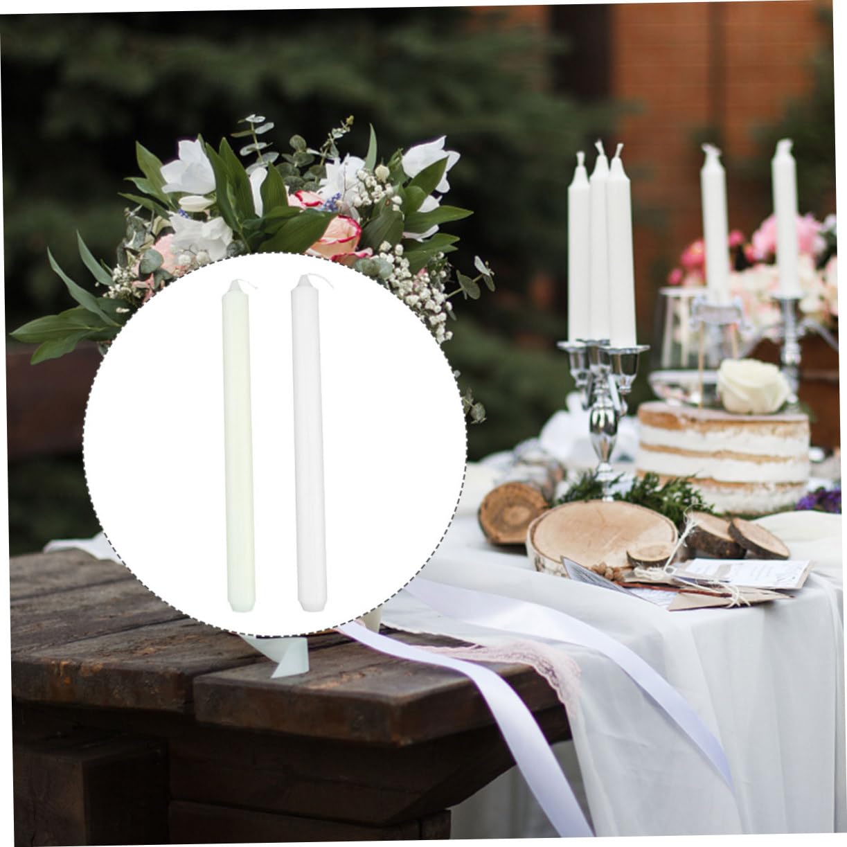 Candele A Palo Paraffina Candele Inodore Per Matrimonio Feste E Decorazioni Design Artigianale Raffinato