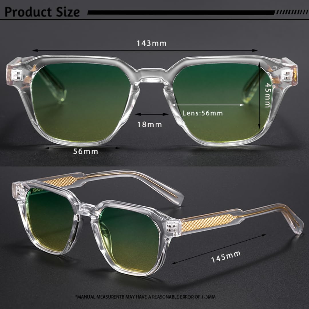 Gafas de sol de moda con montura degradada, lujo, protección UV400