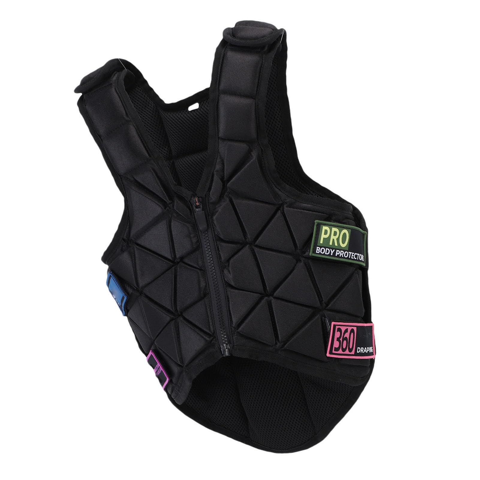 Tonysa Chaleco Protector Ecuestre Absorción de Impactos para Niños Niñas Entrenamiento de Equitación Unisex Poliéster