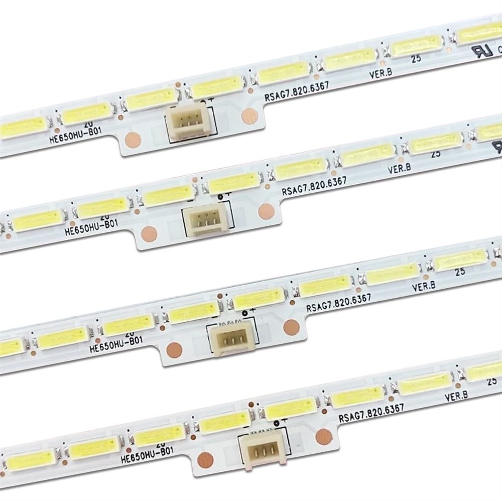 Barra LED da 4 Pezzi/Set Compatibile for TV LC-65N7000U HE650HU-B01 RSAG7.820.6367 LED65EC660US LED65EC320A LED65K5500U LED65K5510U H65M5500