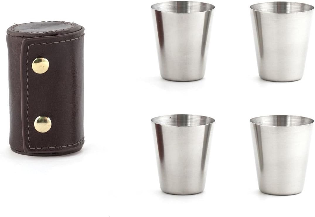 Kikkerland Metal Shot Glasses