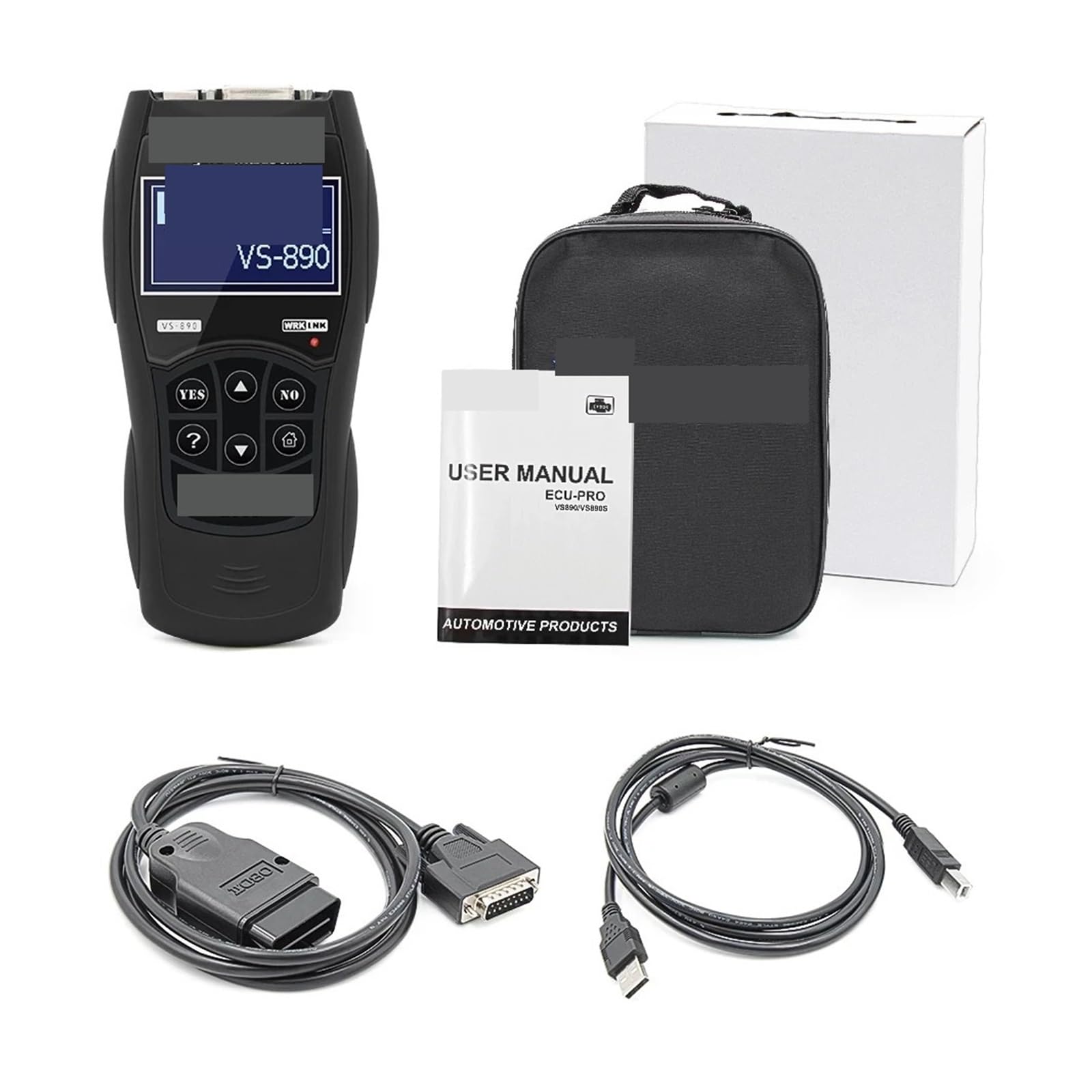 Strumento di scansione o scanner diagnostico OBD2 VS890 Strumento di scansione del lettore di codici auto multi-lingue