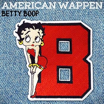 Amazon.co.jp: ベティちゃん の ワッペン (redB 011) BETTY BOOP