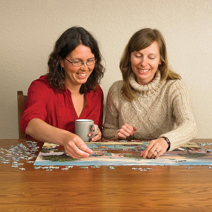 Cobble Hill 1000 Piece Puzzle - Surf Shack - Sample Poster Included - Image 4