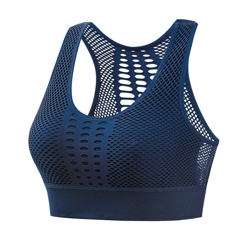 GGHHJ Women Sports Bra Mesh Breathable Seamless Running Yoga  display picture 1