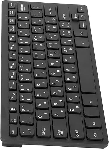 Miniatura 6 de SUNGOOYUE Teclados de computadora para PC, diseño ergonómico, ultrafino, mini duradero de 78 teclas, teclado USB con cable para PC, portátil,