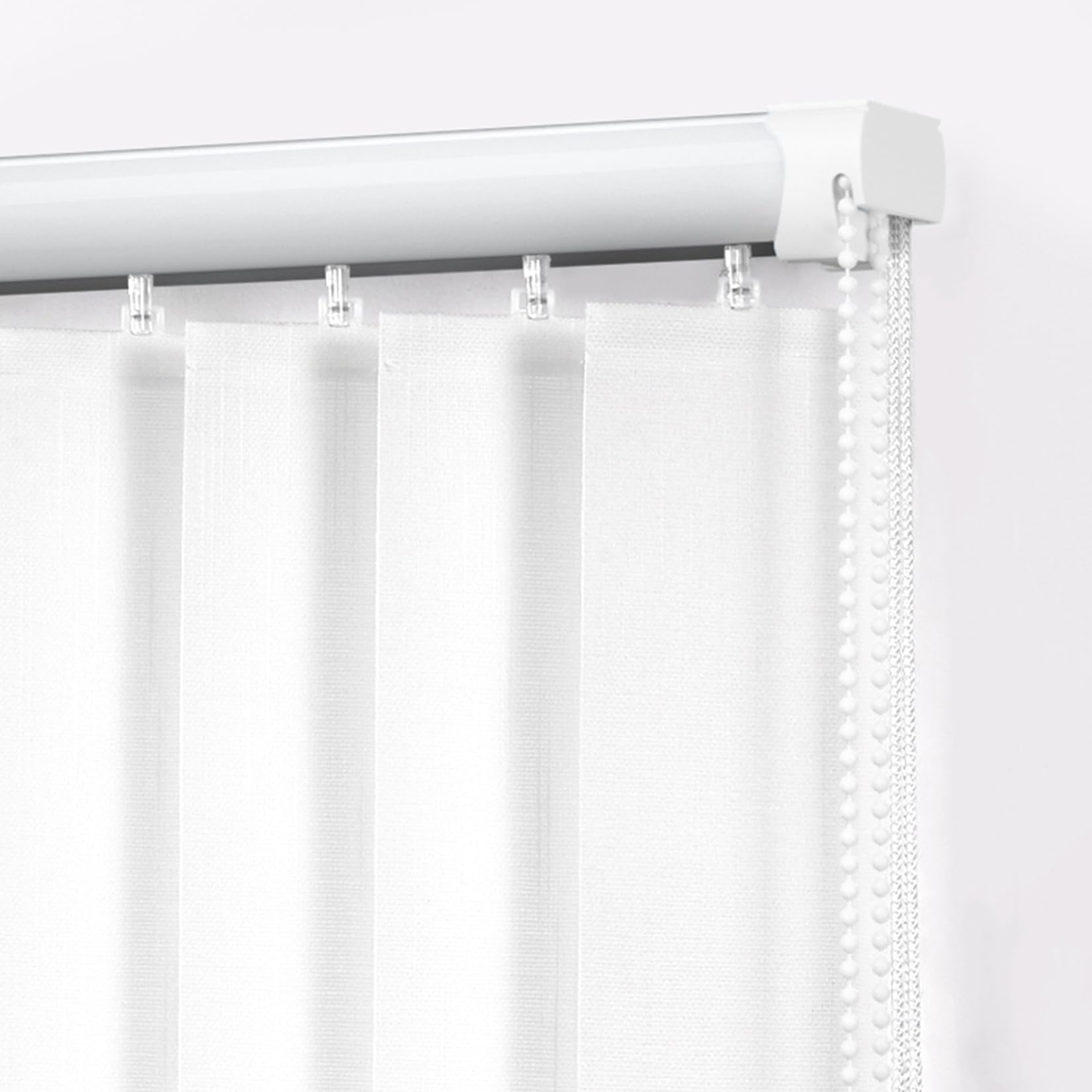 Lamellenvorhang auf Maß Vertikaljalousie Sichtschutz und Sonnenschutz Verdunkelungsgardine Lamellen Rollo Schiebegardine für Fenster und Tür,inklusive Montagematerial (175cm x 190cm)