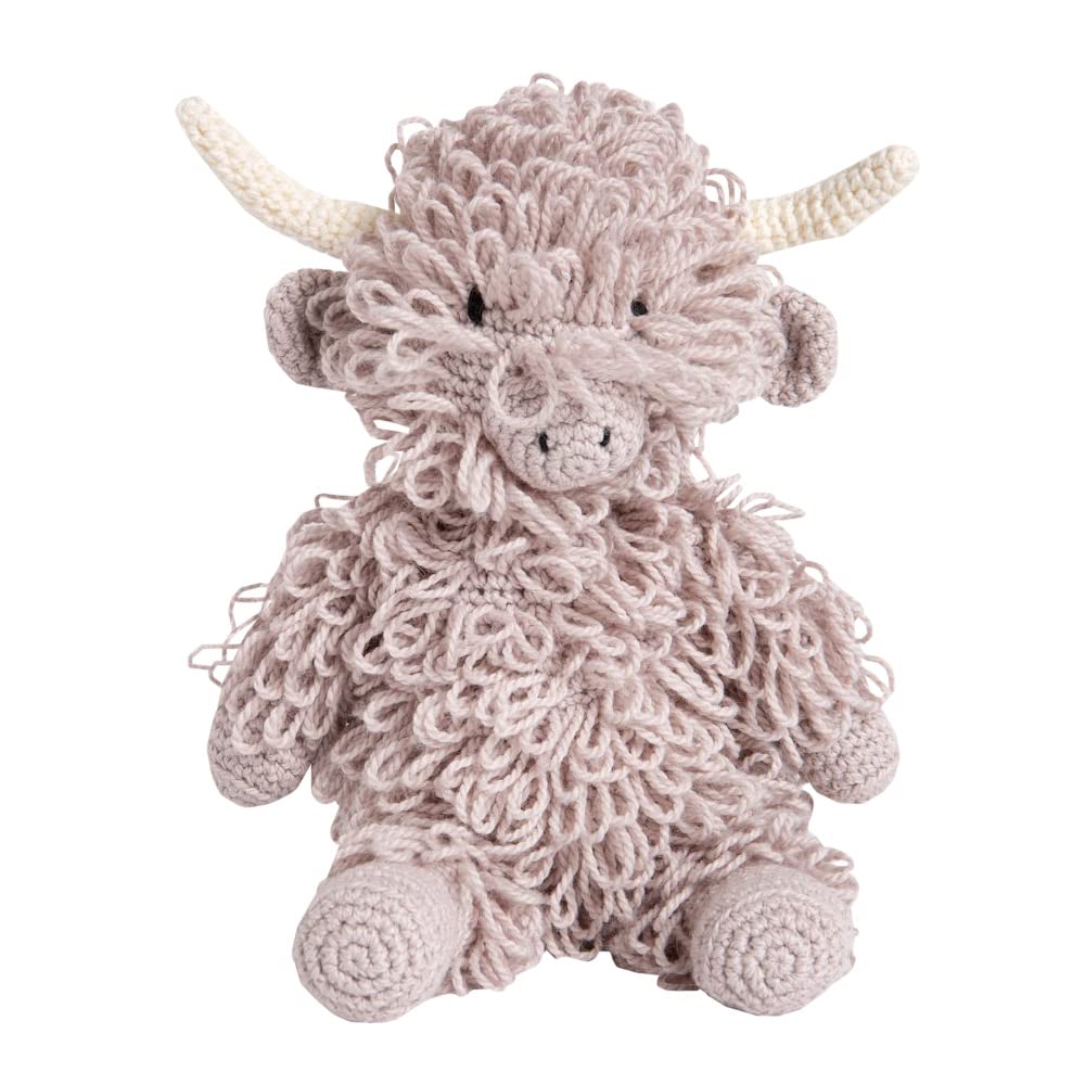 Wool Couture Isla The Calf Crocheting Kit – Advanced Level Craft Set - 50% Merino/50% Acrylic Beau Baby Yarn – Includes Needle, Stuffing, Pattern, and Gift Box