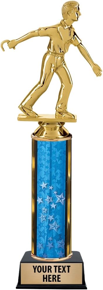 11" Horseshoes Trophy Award - Male Horseshoe Trophies with Customized Text Prime
