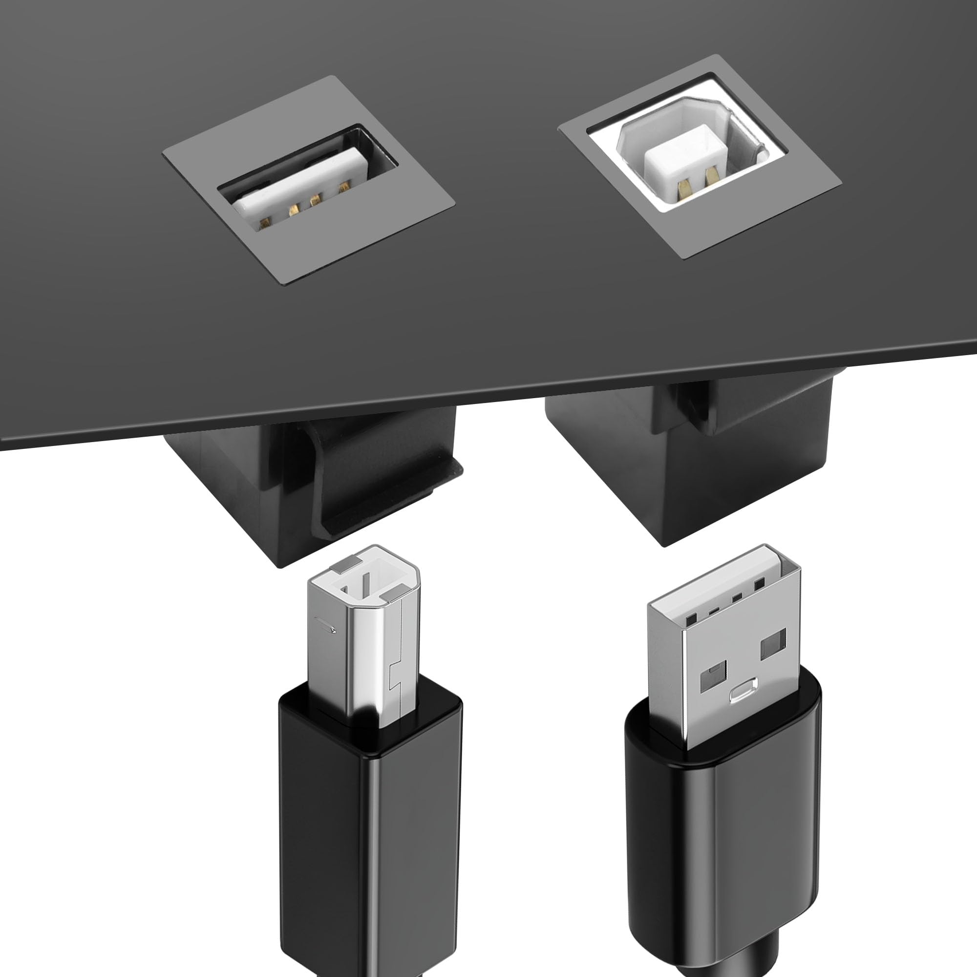 XMSJSIY Adattatore Per Pannello USB B A USB A Keystone Insert Presa Senza Saldatura Connettore Usb
