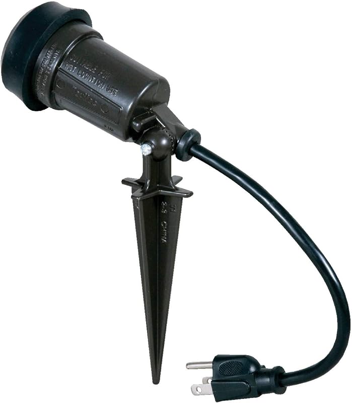 BELL Weatherproof Portable Spike Light, PAR38 Bulb, CFL Compatible, Bronze