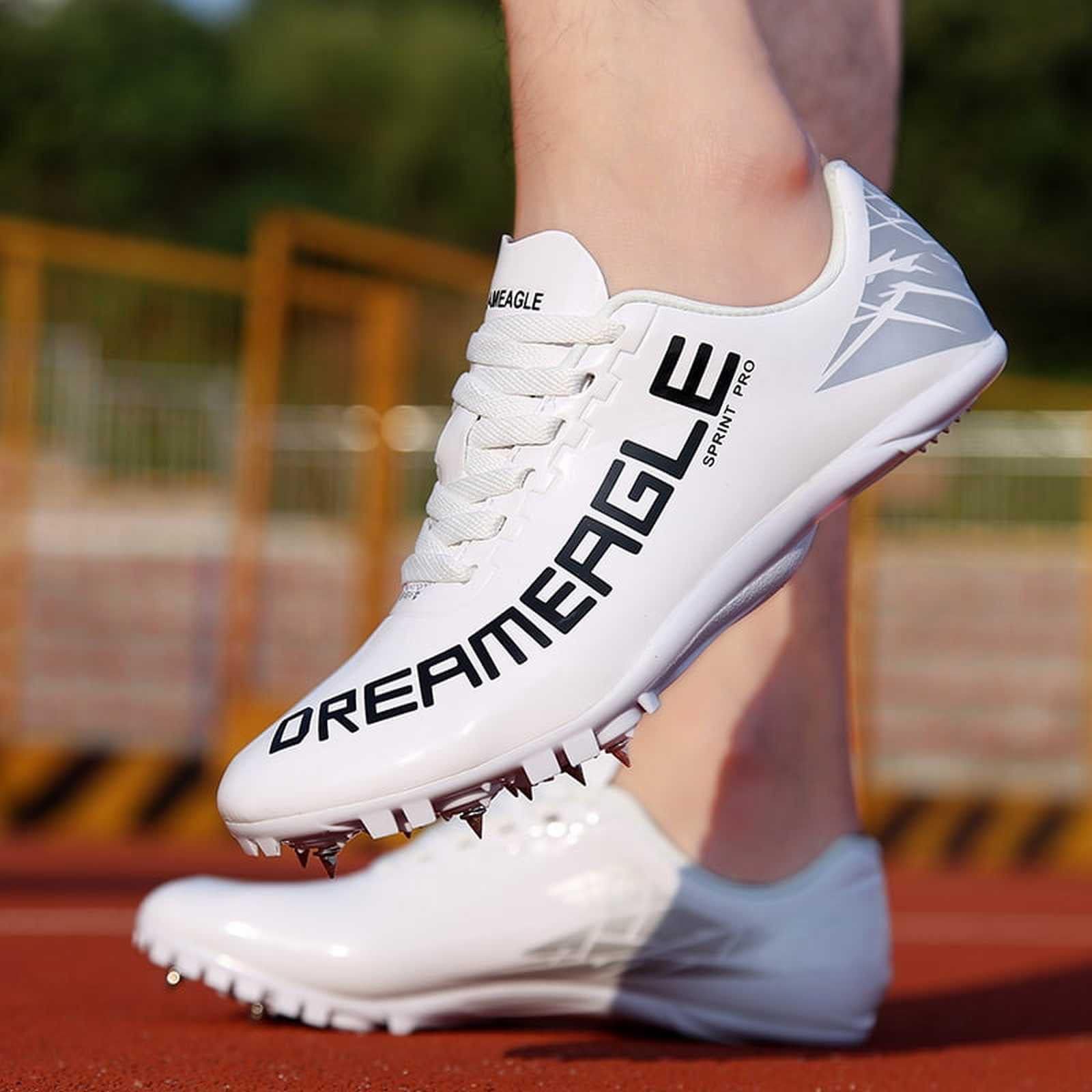 Spikes Leichtathletik Unisex-Leichtathletikschuhe, Jugendsportschuhe mit Spikes und Sprint Leichtathletik-Spike-Schuhe Herren Damen, atmungsaktiv leicht Professional Sportschuhe Racing Laufschuhe