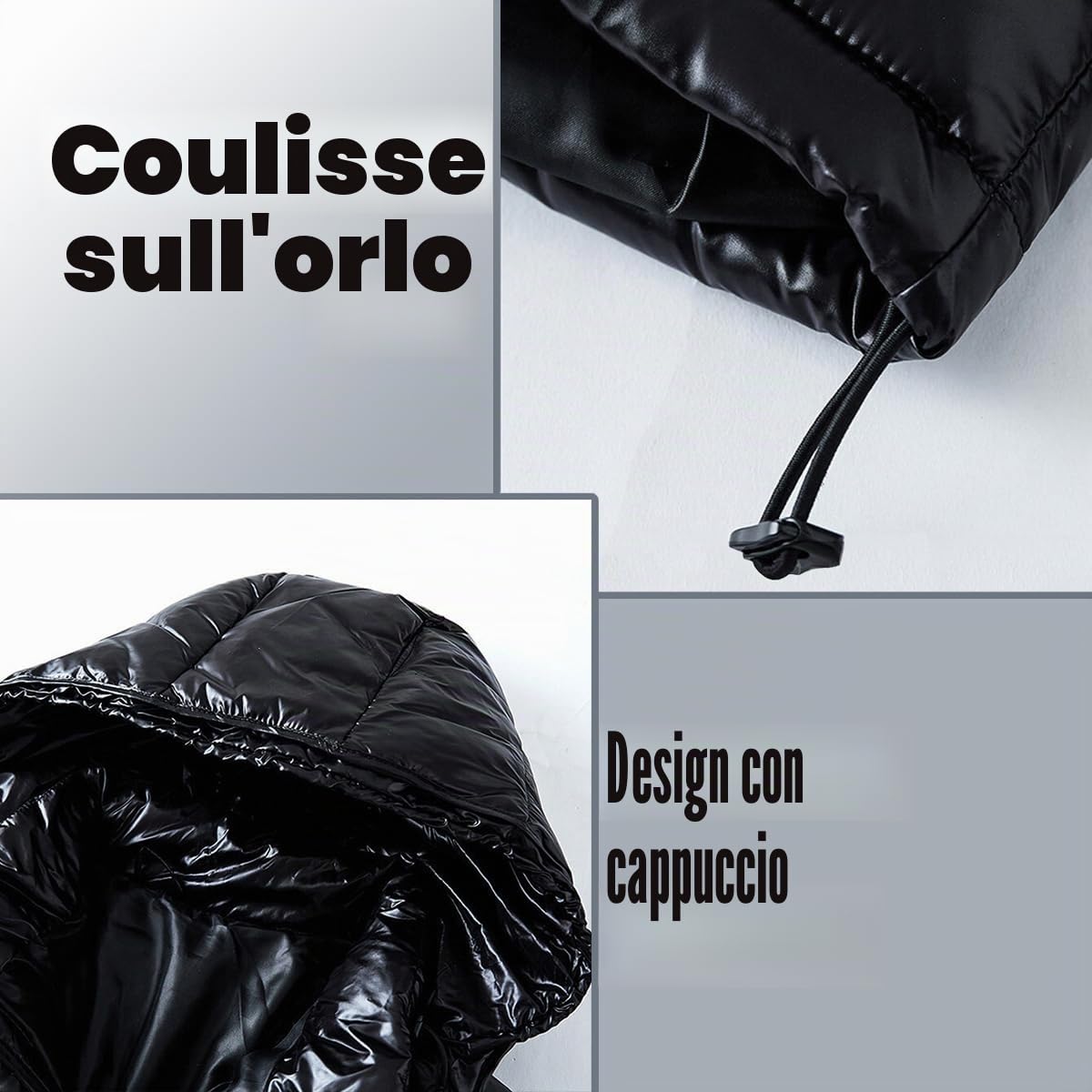 TangDao Giubbotto da Uomo Piumino Giacca Caldo Jacket Casual Antivento e Impermeabile con Cappuccio Rimovibile