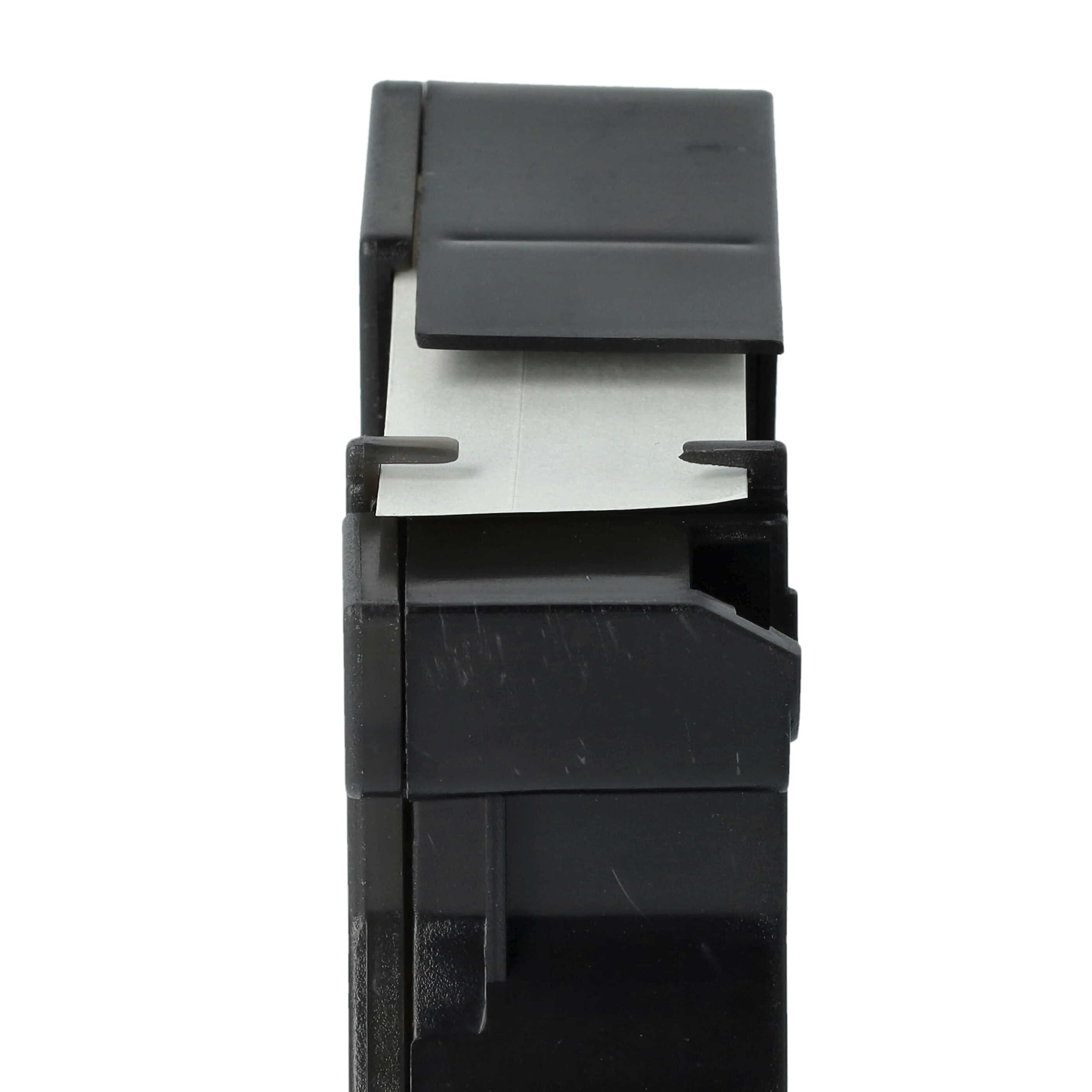 vhbw 50 x zamiennik taśmy do etykiet Dymo 45803, D1, S0720830 do drukarki etykiet 7 m x 19 mm, czarny na białym, plastik