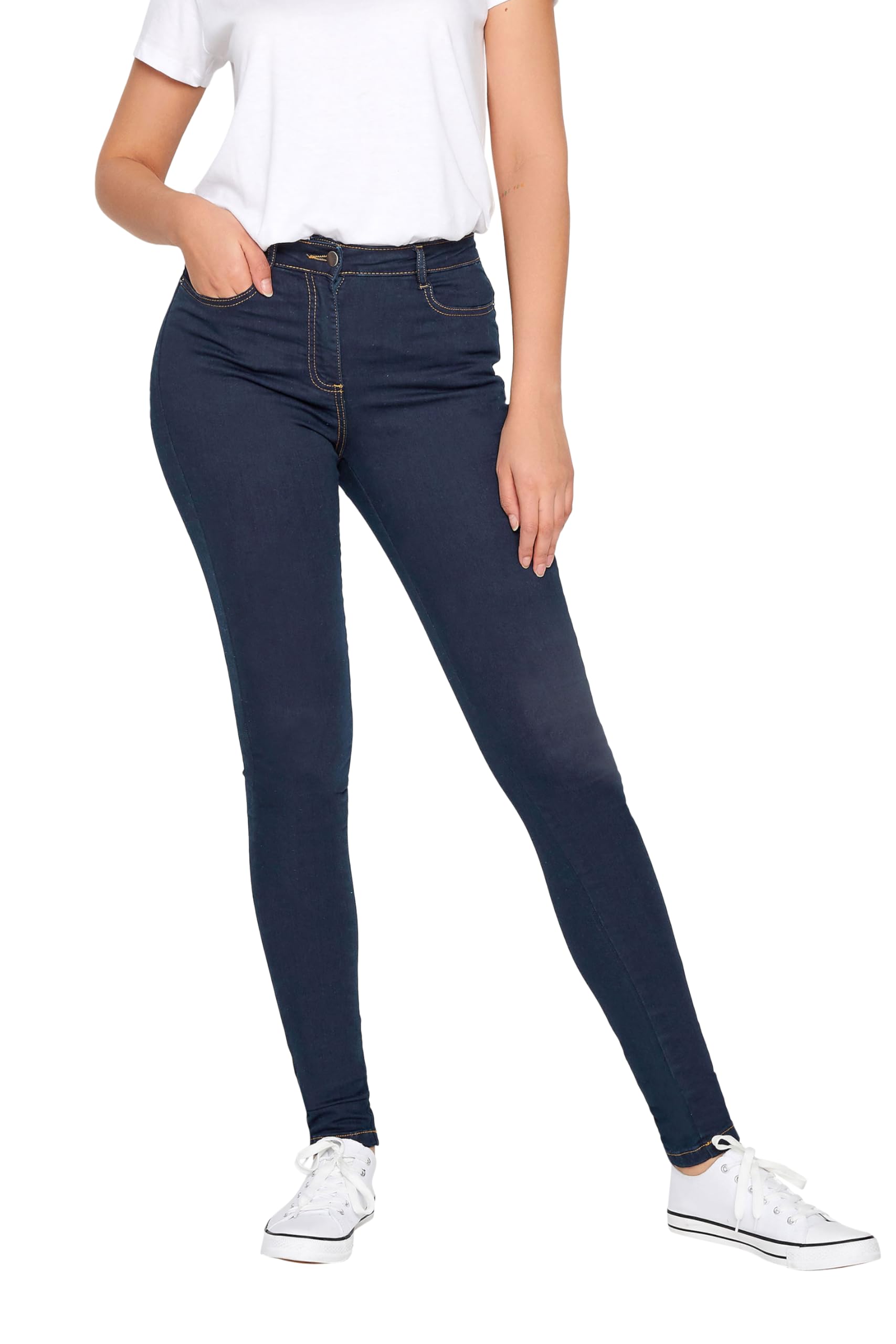 Long Tall Sally Women's Blue Tall Skinny Jeans In | : Large