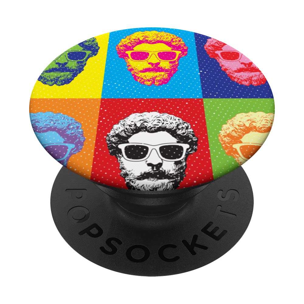 Pop Art Marcus Aurelius Stoicism PopSockets Swappable PopGrip