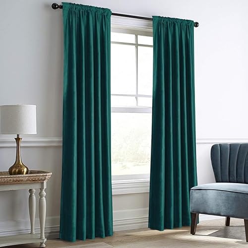 Green Back Tab Curtain Amazon Com