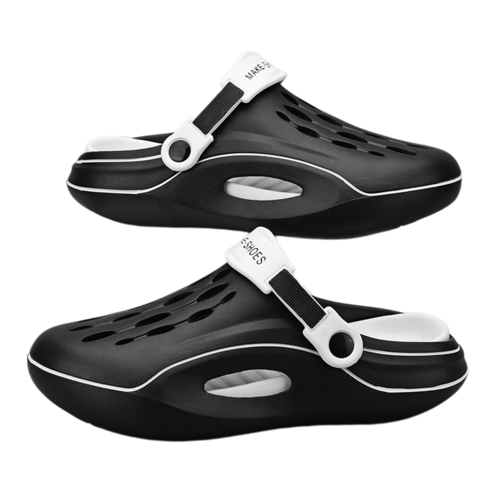 WANGSHUO Letnie kapcie unisex Eva Clogs Slides, wygodne oddychające sandały, wsuwane buty na co dzień na plażę do ogrodu na zewnątrz codzienne noszenie
