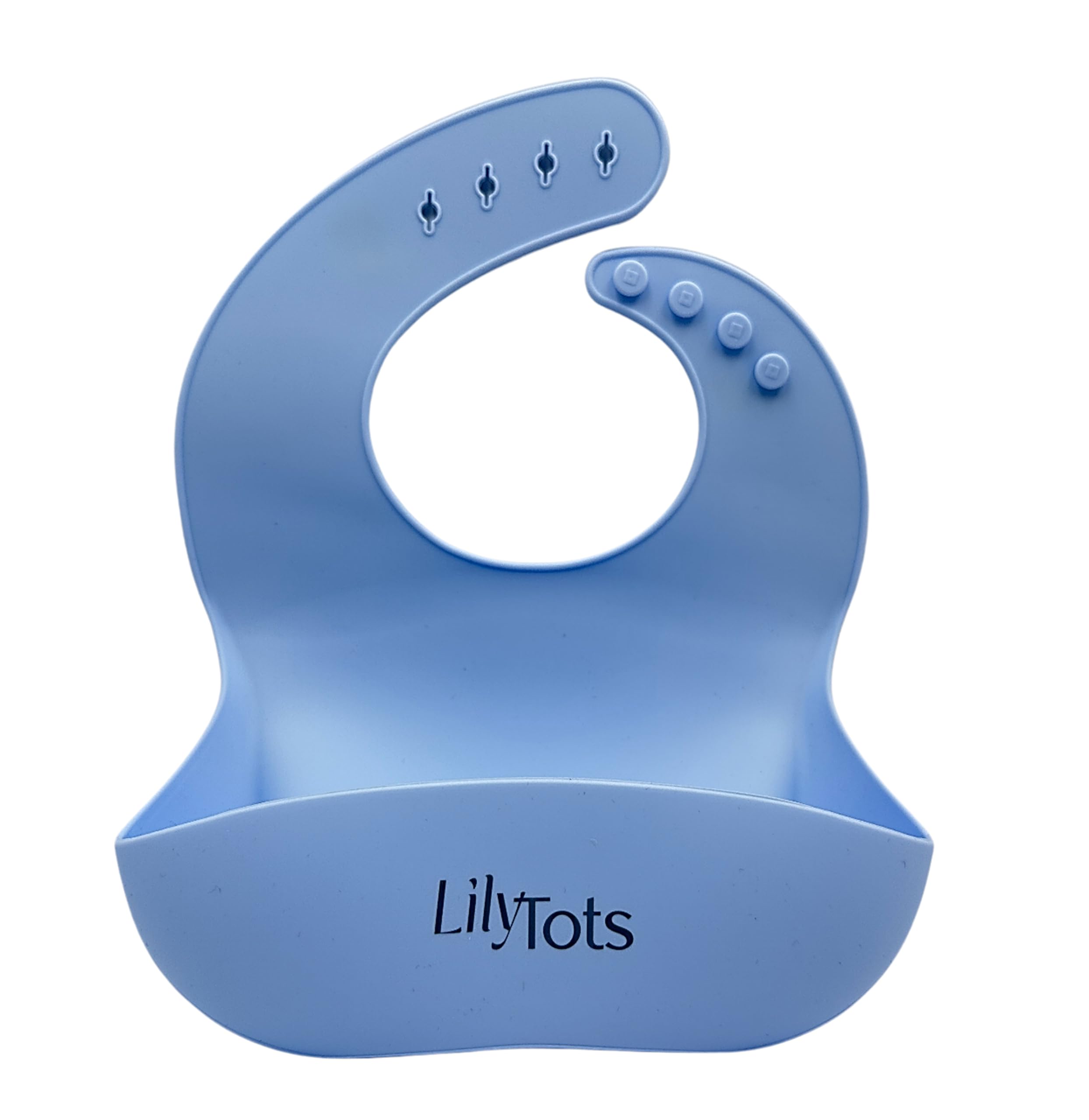 Silicone Bib for Babies & Kids - Adjustable, Soft Edges, Food Catcher for Feeding - Silicon Bibs for your Baby Kid