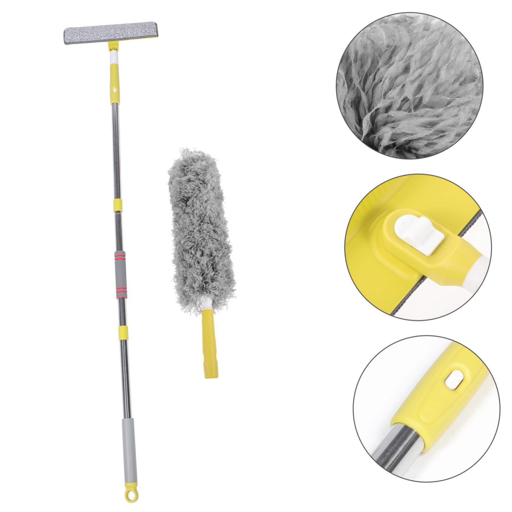 Plumeau Extensible Rallonge pour Nettoyage Ménager