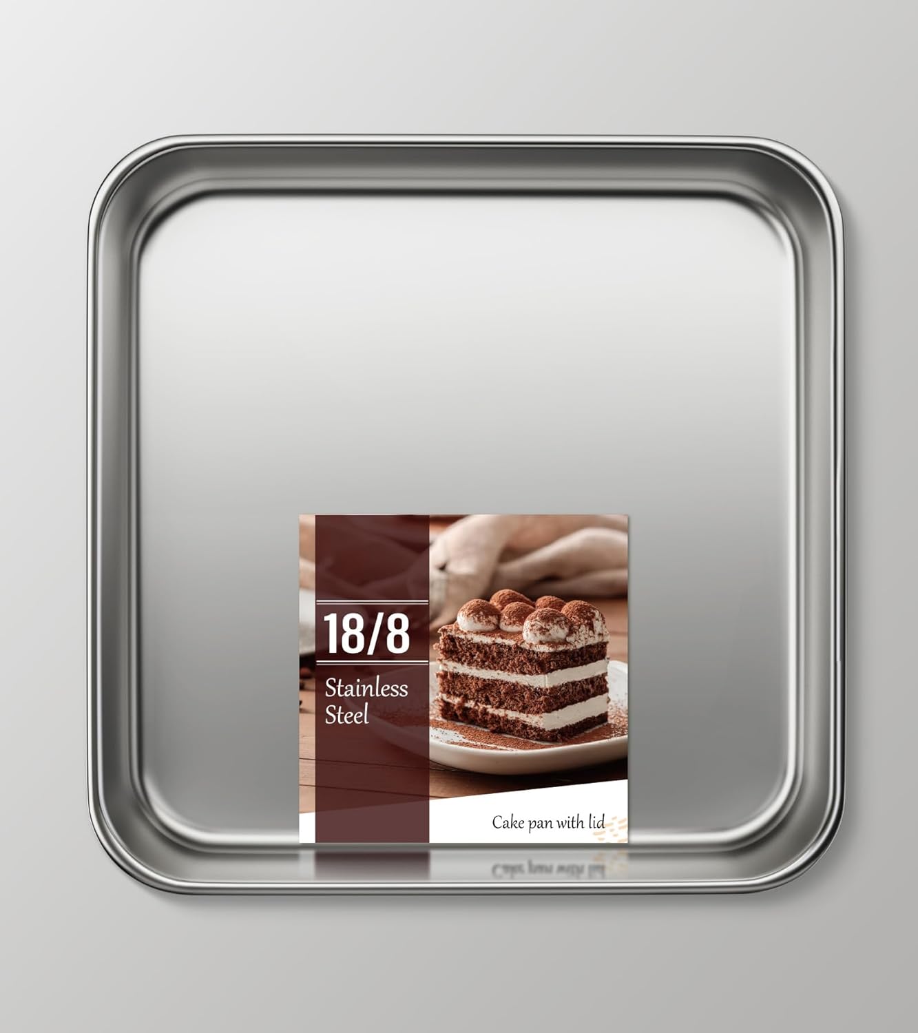 x 8-Inch Baking Pan with lid, 304 Stainless Steel Kenya Ubuy