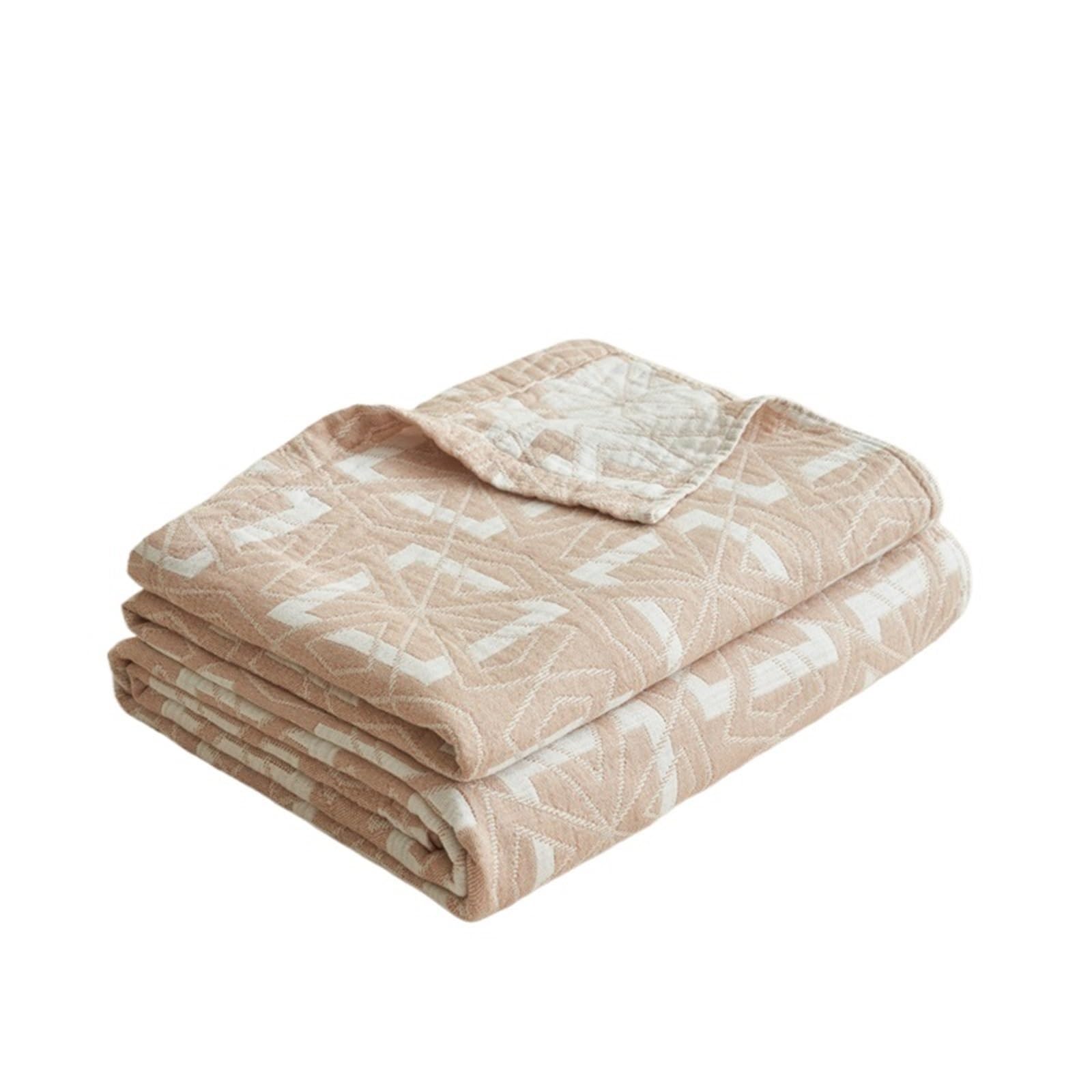 FIgpmwld Cotton Muslin Throw Blanket Multicolor Multiple Sizes(Color3,200x230cm 1pcs)