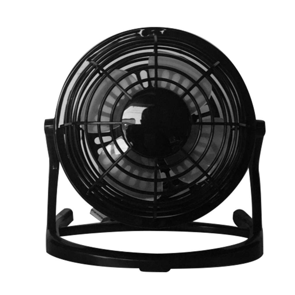 wwffoo Portable Handheld Fan Mini Personal Fan Small USB Rechargeable Desk Fan Quiet Personal Cooler USB Powered Table Fan for Home and Outdoor Travel (Black)