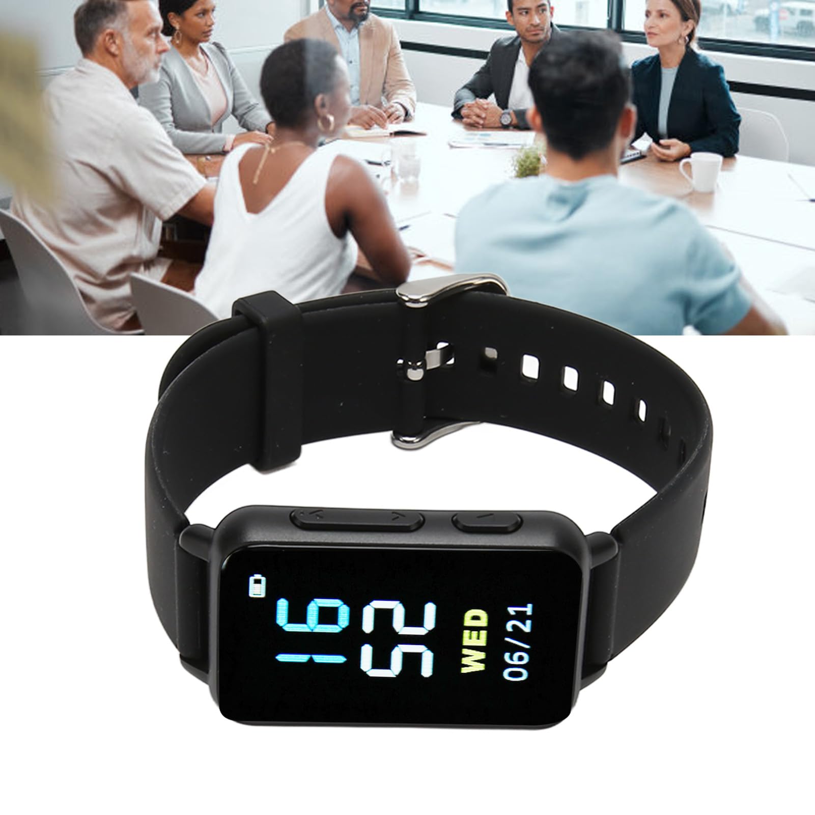 Reloj con Grabadora de Voz, Grabadora Activada por Voz con 50 Horas de Tiempo de Grabación Continua, Grabadora de MP3 con Dispositivo de Audio de Grabación de Tiempo (4g)