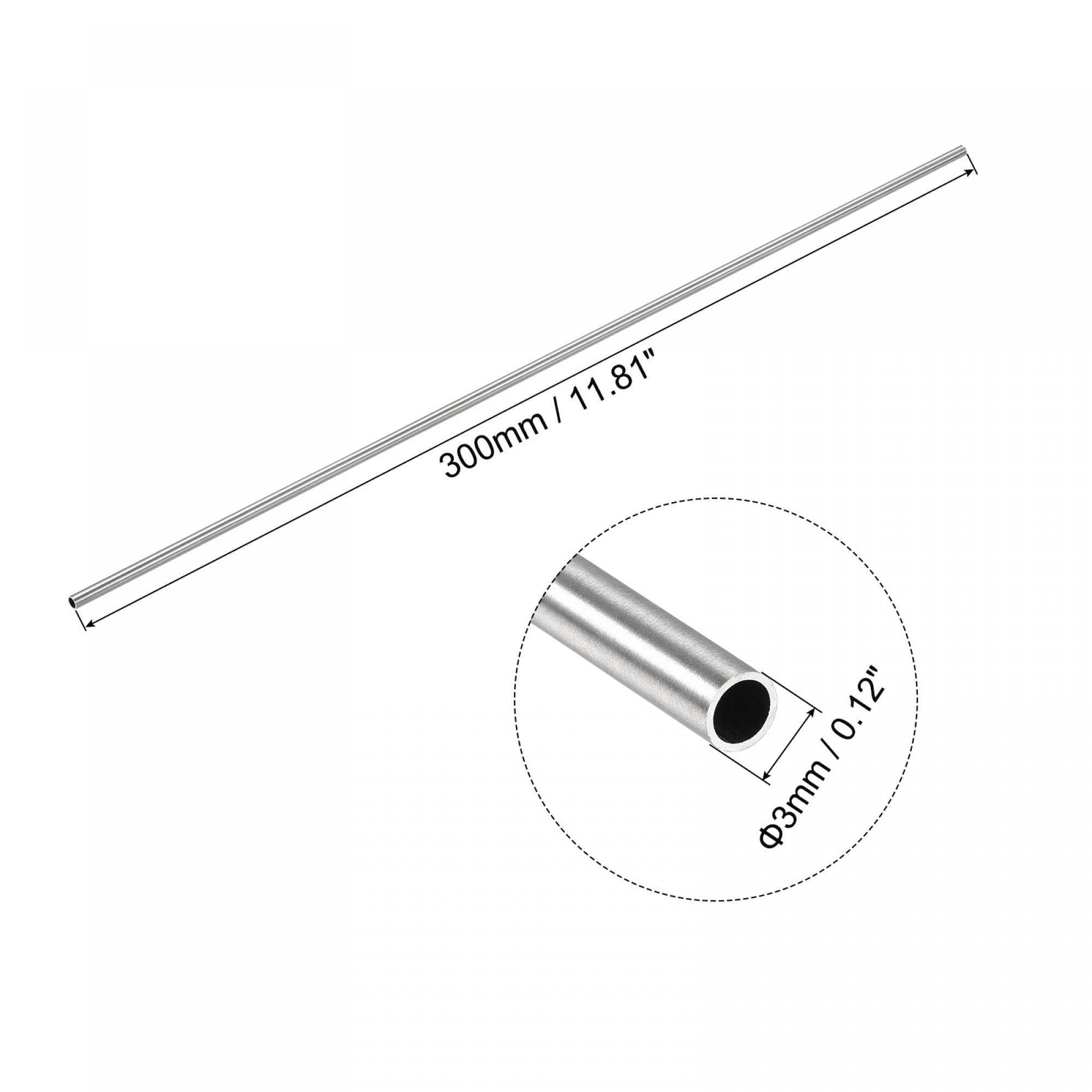 Tube Rond Aluminium Sourcing Map Tube Rond En Aluminium 6063, 30cm De Longueur 15mm OD 12mm ID Tube Aluminium Droit Sans Soudure 2 Pcs Tuyau Gaz Butane