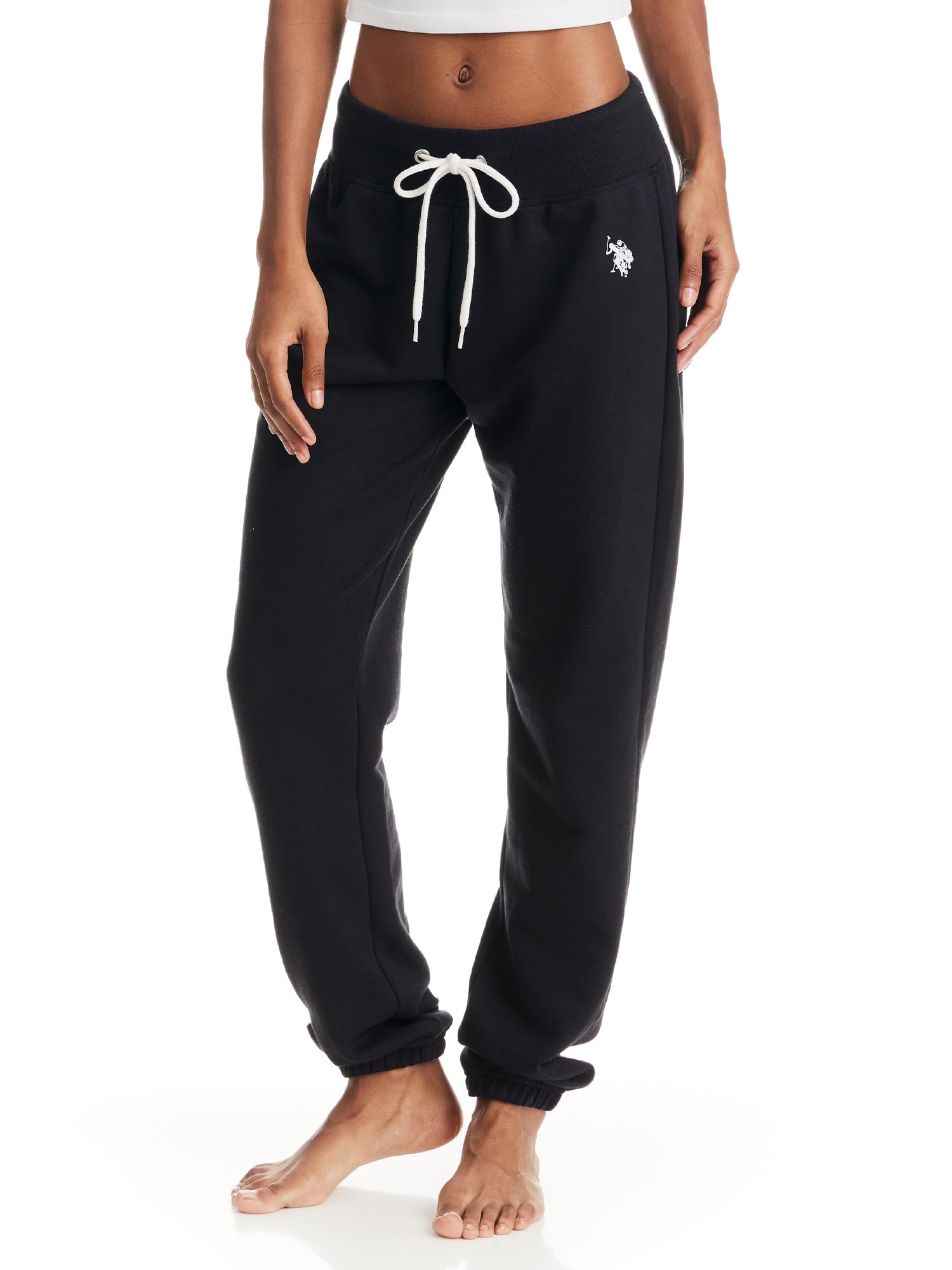 U.S. Polo Assn.Womens Sweatpants - French Terry Lounge Pants Sweats - Breathable, Comfy Joggers for Women No Pockets