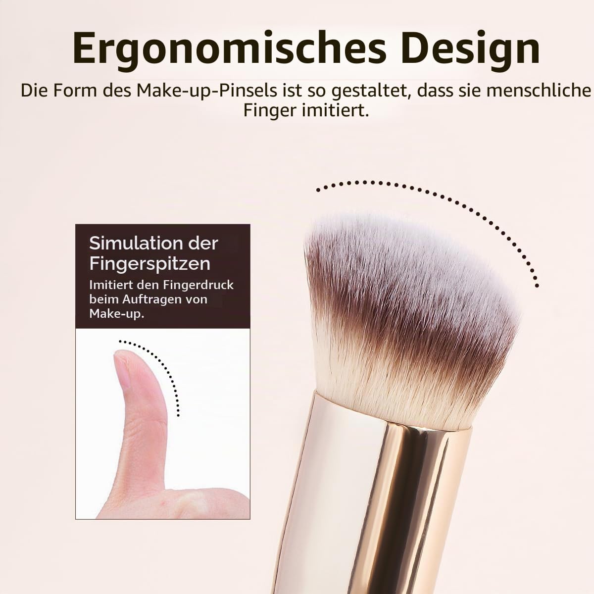 MAANGE Make-up-Pinselset 19-teilig Reise-Make-up-Pinsel für Lidschatten, Puder, Concealer und Foundation Professionelles Make-up-Pinselset mit Etui (Gold)