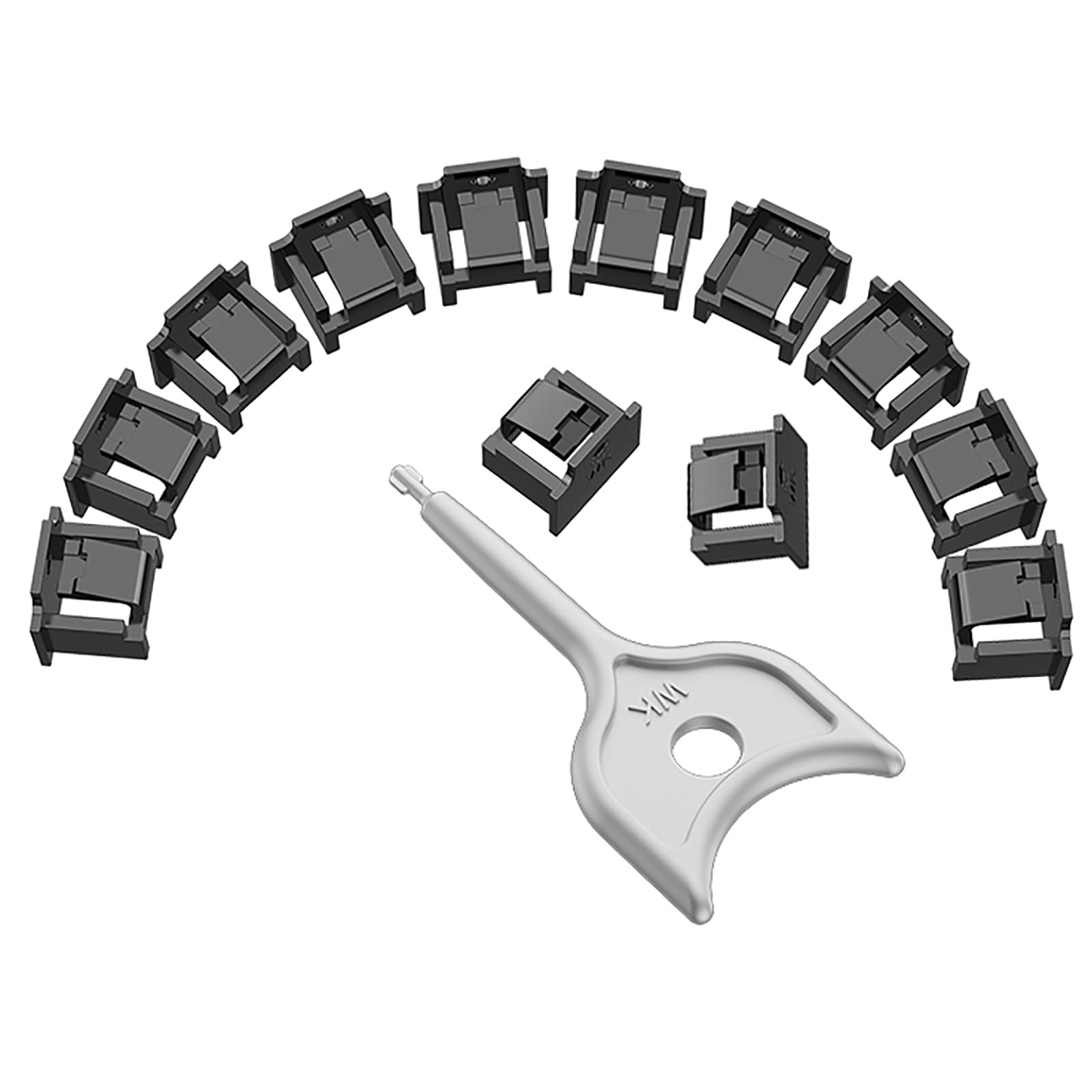 100 szt. blokada portu RJ45 z 5 kluczami, blokada portu RJ45 / blokada kurzu, osłona przeciwpyłowa RJ45 żeńskie wtyczki ochronne, kompatybilne urządzenia portowe RJ45 (czarna)