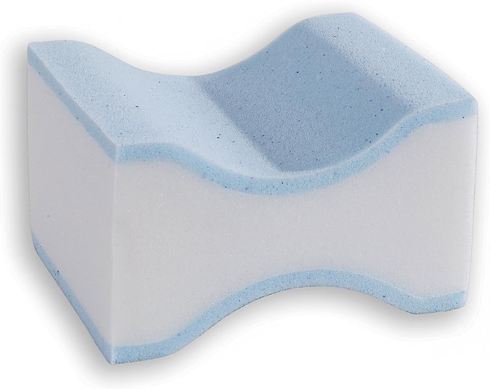 Knee Pillow for Sleeping Memory Foam Wedge Pillows, Helps