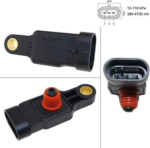 Miniatura 2 de Sensor de Presión Interruptor Colector Presión Absoluta Sensor MAP Compatible con Chevrolet Aveo Kalos Matiz Spark NUBIRA LACETTI Daewoo Tico 0.8