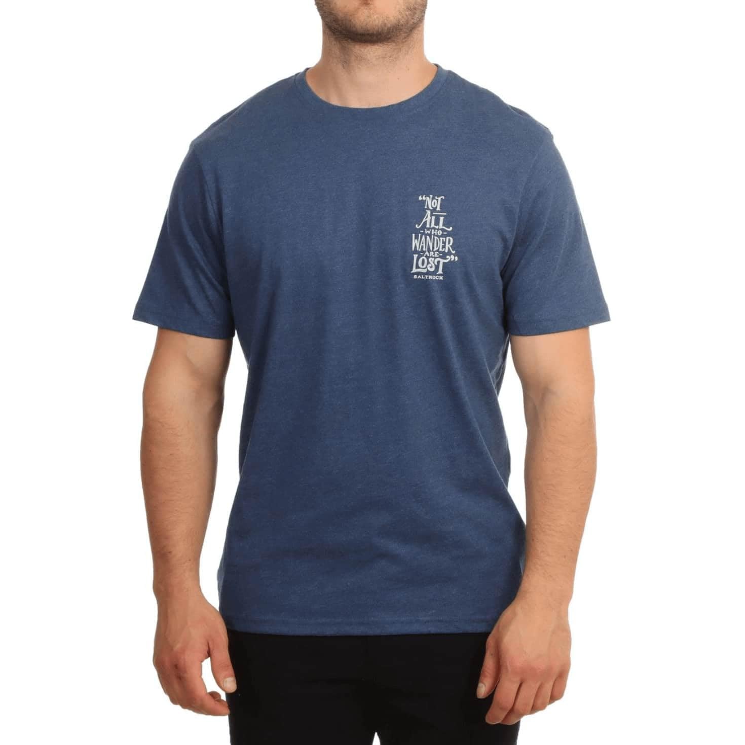 SALTROCK ® Lost Ships | Mens Short Sleeve T-Shirt | Navy | Size: XL