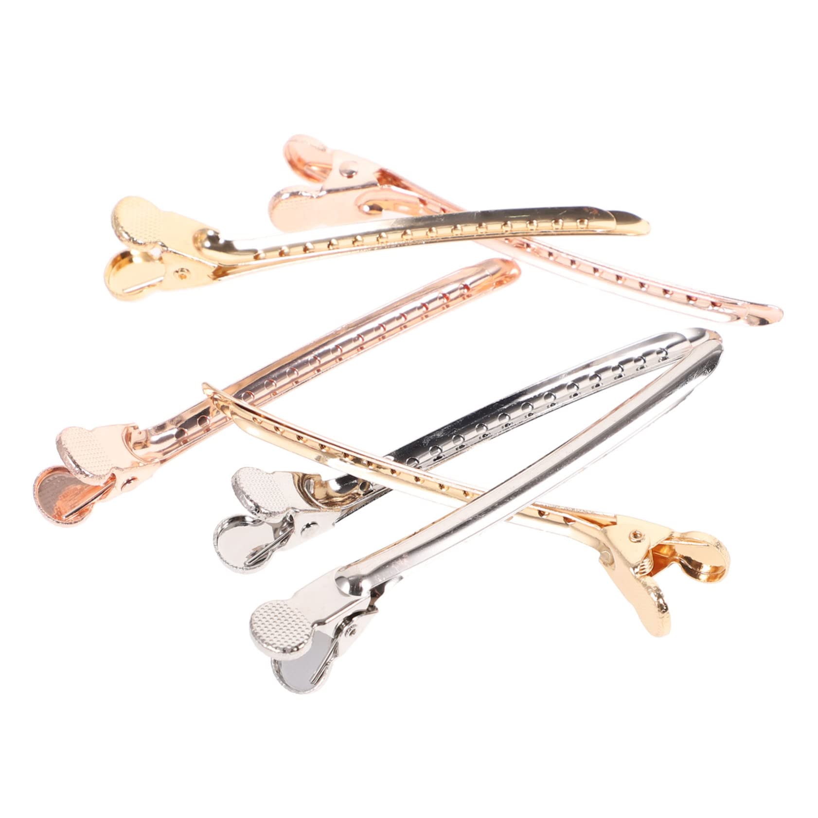 Healeved 30pezzi Clip Per Acconciatura Lega Di Fermagli Per Parrucchiera Stile Anatra Per Creare Clip Di Perle e Fiocchi Adatti Per Spessi o Sottile Facili Da Usare Eleganti