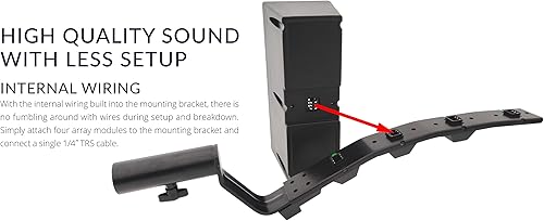 Miniatura 4 de Earthquake Sound DJ-Array Gen2 - Sistema de altavoces Line Array de 4 x 4 pulgadas, juego de 2, color negro