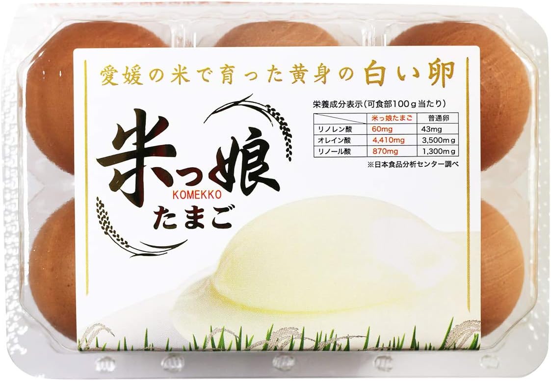 Amazon イヨエッグ 米っ娘たまご 6h 6個 詰合せ 卵 愛媛県産 常温 鶏卵 たまご 国産 愛媛 ニッポンセレクト 鶏卵 通販