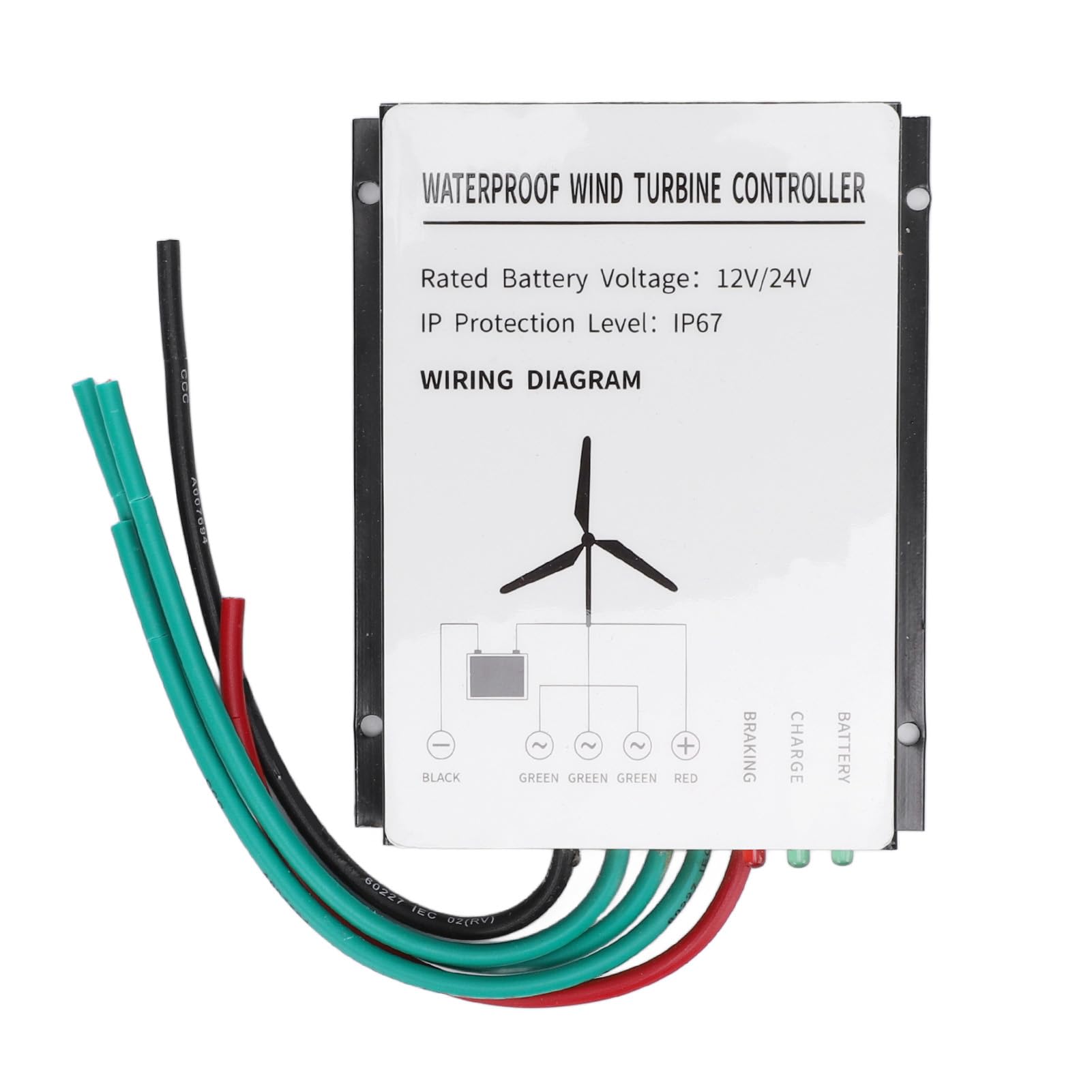 Contrôleur d'éoliennes 400W 12V 24V régulateur étanche IP67 en aluminium pour l'énergie domestique