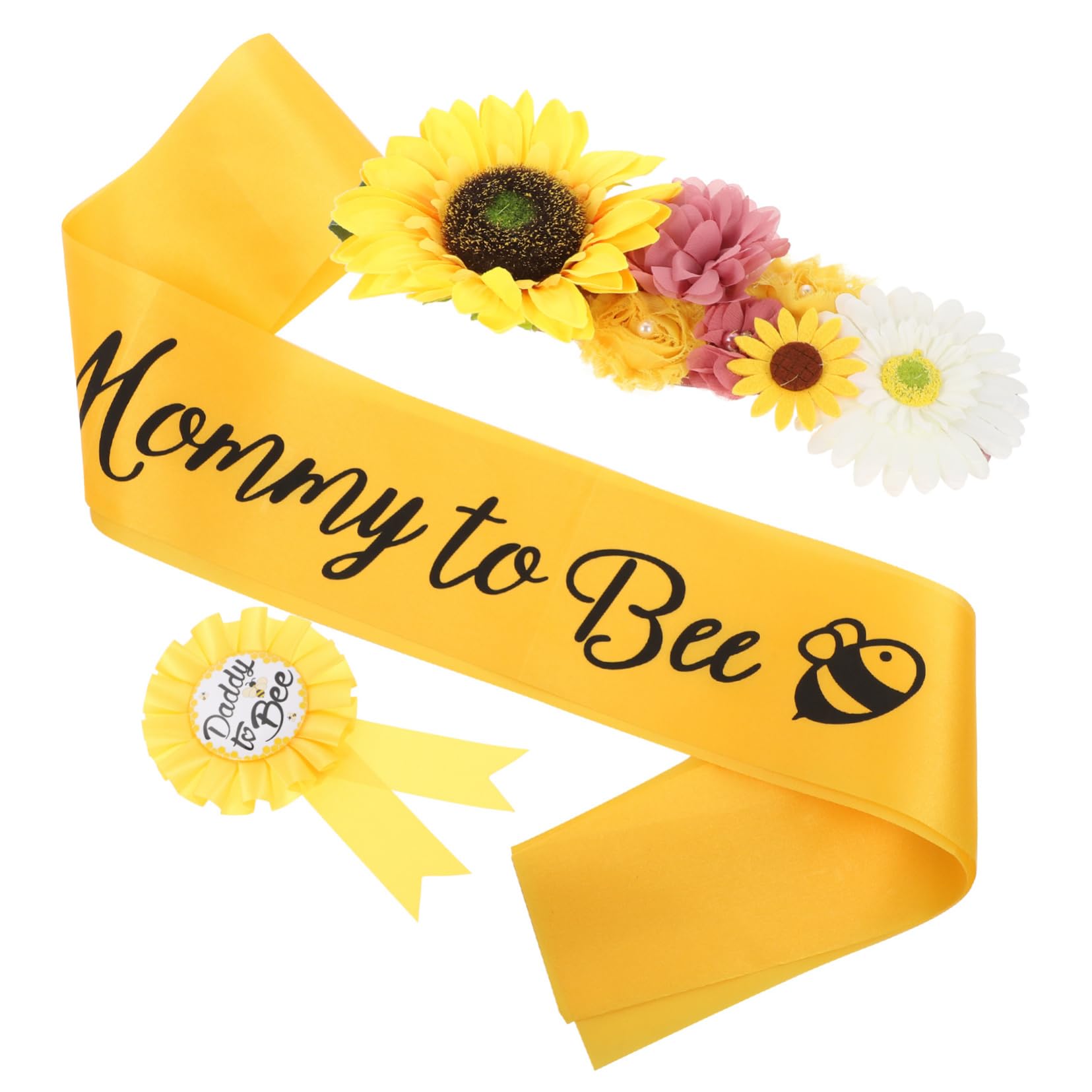 TOYANDONA 4sets Sash Maternità Per Future Mamme Con Corsage e Cintura Decorativa Per Shower e Foto Di Gravidanza Design Unico