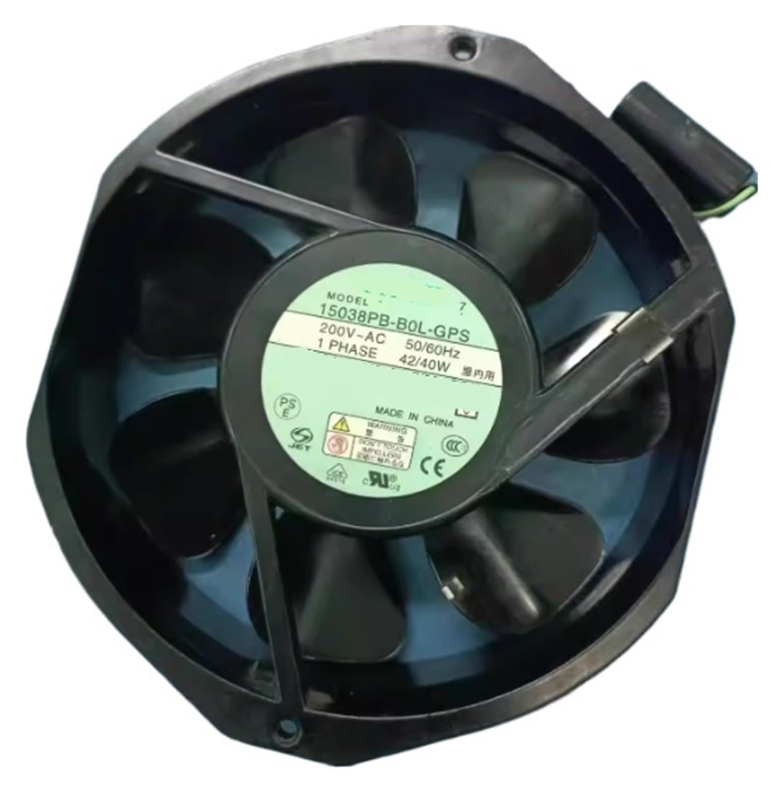 QNYIRPIQRN 15038PB-B0L-GPS AC200V 40/42W 17238 172 * 172 * 38mm Cooling fan
